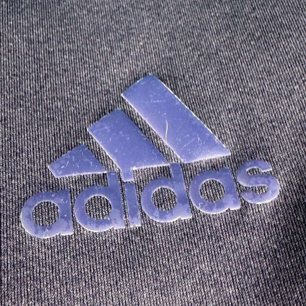 Adidas Mens Dark Gray‎ Track Pants Joggers Athletic Stripes Logo Size L